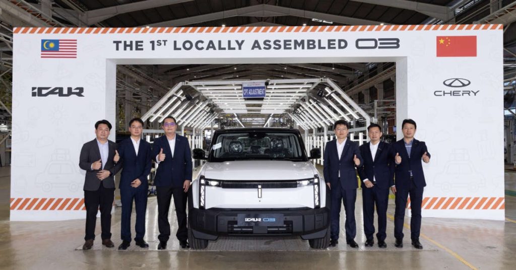 2026 iCaur 03 CKD launched in Malaysia – same specs as CBU; RM129,880 iWD; 279 PS, up to 418 km NEDC