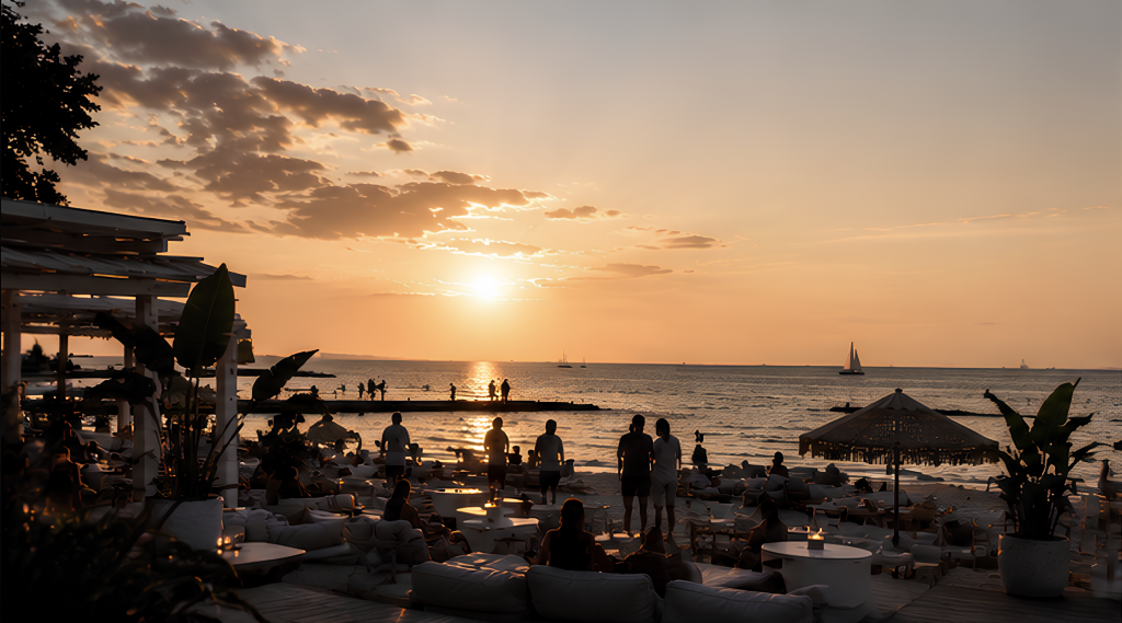 Sunset at Lanzheron Beach, Odesa