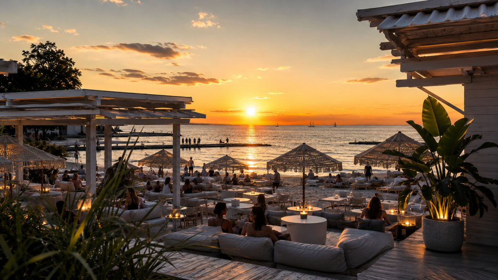 Sunset at Lanzheron Beach, Odesa