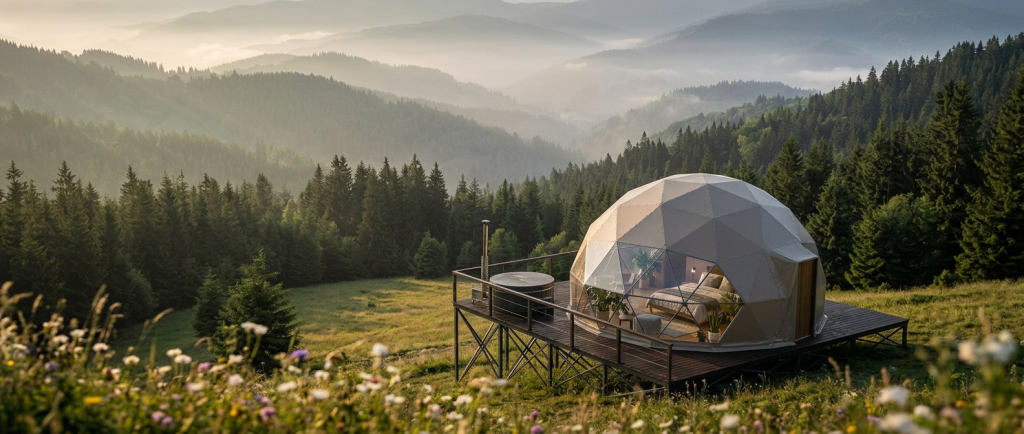 Motyl Glamping: Sleeping Above the Clouds in the Ukrainian Carpathians
